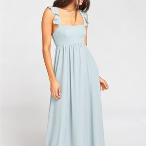 NWT Show Me Your Mumu June Maxi Dress Icy Blue